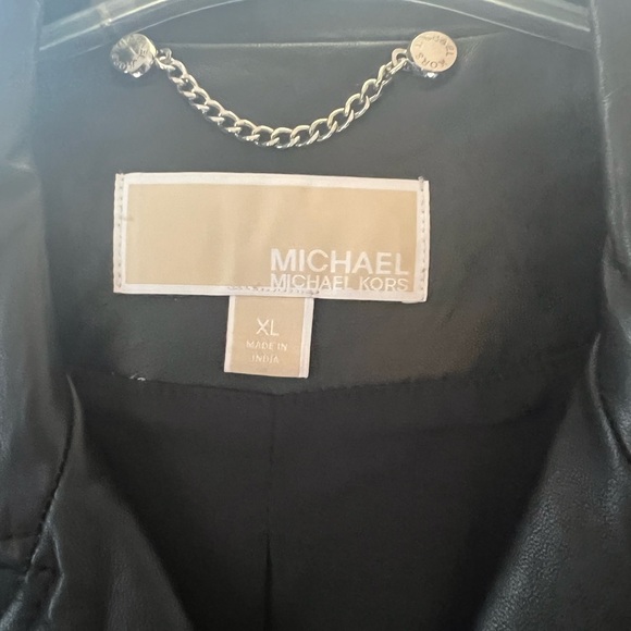 Michael Kors Moto Leather Jacket - Picture 8 of 10